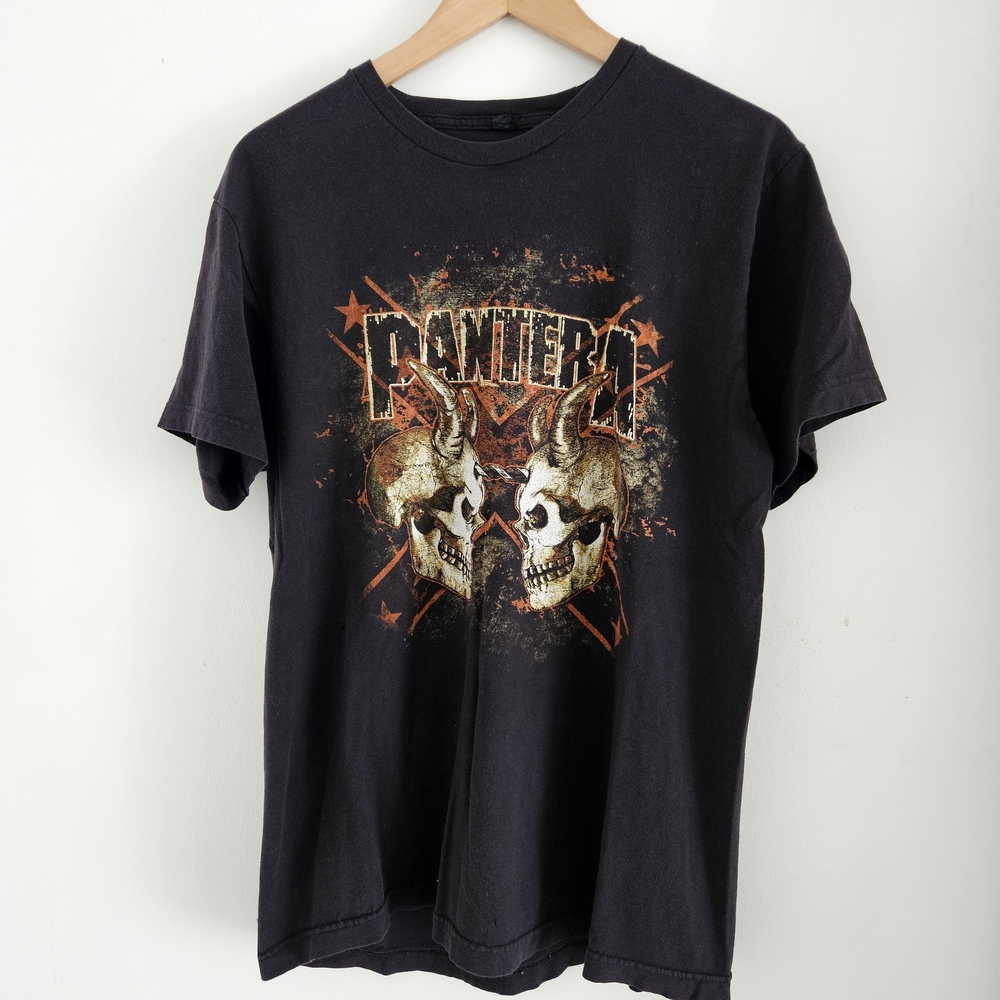 Pantera Shirt Mens Large Skulls Band Metal Concert Tour